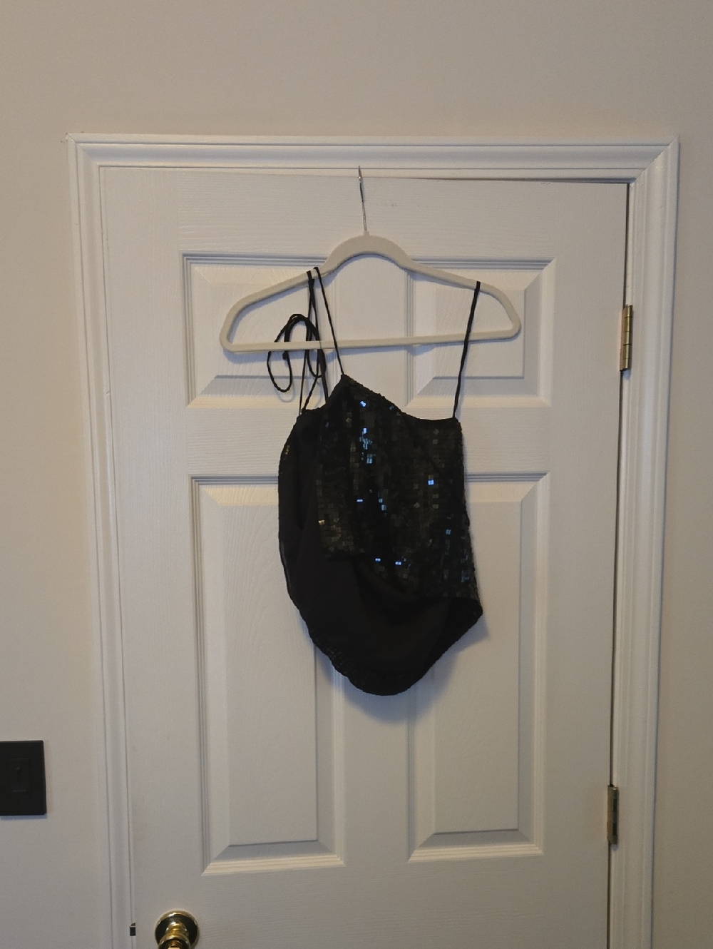 INC International Concepts Black Petite Silk Camisole